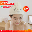 Toalla Gorro de Secado para Cabello – Promo 2x1