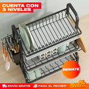 Escurridor de Platos de 3 Niveles – Estante Grande