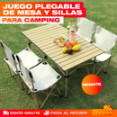 Mesa de Camping para 4 Puestos