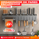 Organizador escurridor de cubiertos de pared