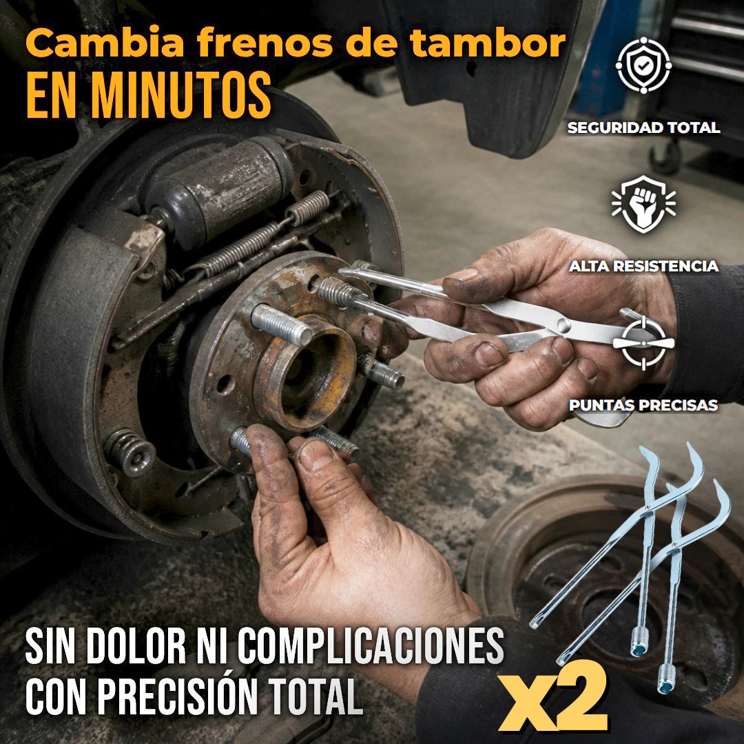 Kit x2 Alicates Para Instalación Y Extracción Resorte Freno De Tambor