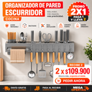 Organizador Escurridor de Cubiertos – Promo 2x1 (Fácil Instalación)