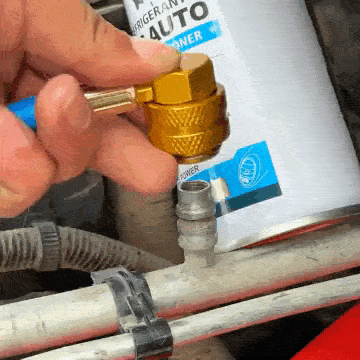 Kit de Recarga de Aire Acondicionado para Auto Con Manguera, Manómetro y Válvula de Seguridad R-134a