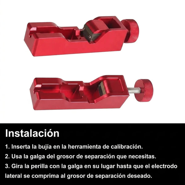 Calibrador Profesional De Bujías Con Ajuste Preciso y Cuerpo De Aluminio