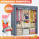 Closet Portátil de 3 Compartimientos – Tamaño Grande