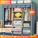 Closet Portátil de 3 Compartimientos – Tamaño Grande