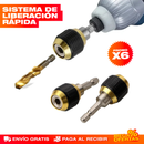 PROMO X6 Acople Adaptador Hexagonal con Cambio Rápido para Brocas